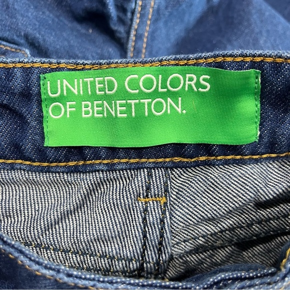 United Colors of Benetton Women’s Size 27 Jeans Dark Wash Straight Leg - Picture 9 of 12